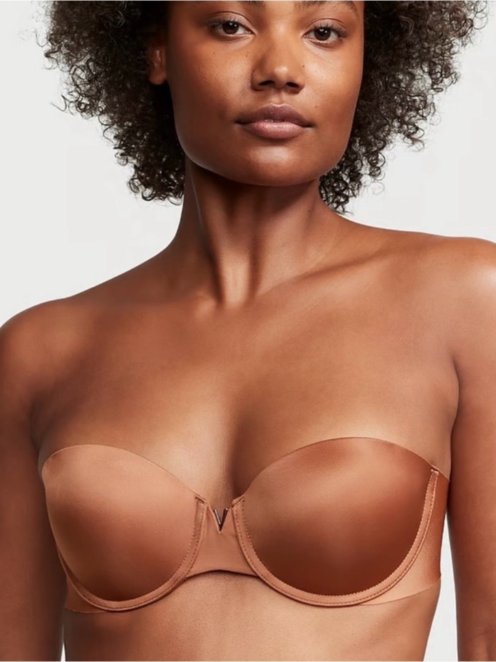 Victoria's Secret Strapless Smooth Bandeau Bra - Caramel Tan